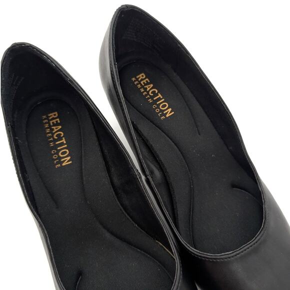 Kenneth Cole Reaction Bexx Plain Pumps Pointed Toe Women's Black Size US5 EU35 - Picture 8 of 9